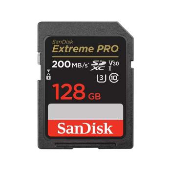 Sandisk SD kártya - 128GB SDXC Extreme Pro (200/90 MB/s Class 10...