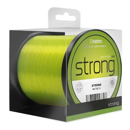 Delphin vlasec strong carp fluo žlutá 5000 m-průměr 0,28 mm / nosnost 14,3 lbs