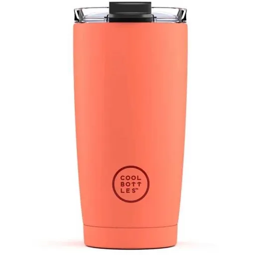 COOL BOTTLES TERMO 550 ML Nerezový termo hrnek, lososová, velikost 550 ML