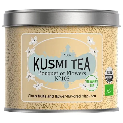 Černý čaj BOUQUET OF FLOWERS N°108 Kusmi Tea plechovka 100 g