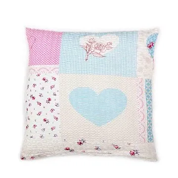 Bellatex Bavlněný - 40 × 40 cm - růžové srdce (4752)