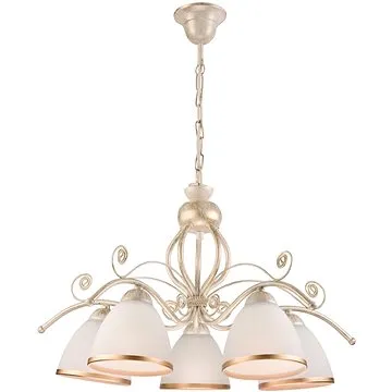 Lustr na řetězu RETRO II 5xE27/60W/230V bílá patina (89339)