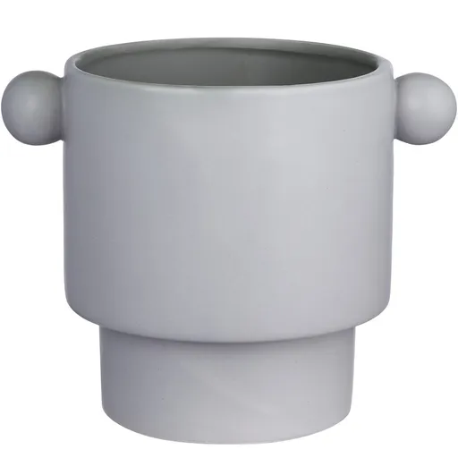 HANDLE Květináč 18 cm - šedá
