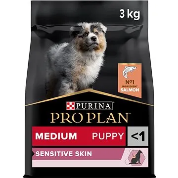 Pro Plan medium puppy sensitive skin losos 3 kg (7613035114838)