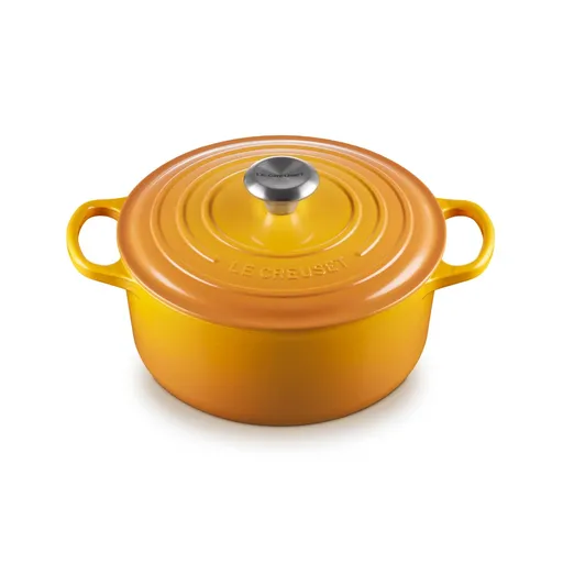 Kastrol SIGNATURE 24 cm, 4,2 l, NECTAR, litina, Le Creuset