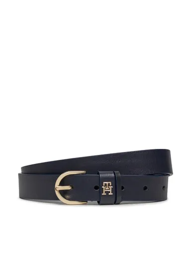 Tommy Hilfiger dámský tmavomodrý kožený pásek AW0AW15766 90