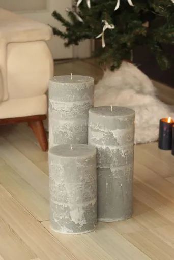 Sada svíček (3 kusy) Dev Sutun - Khaki