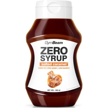 GymBeam Zero Syrup toppingový sirup bez kalorií příchuť Salted Caramel 350 ml