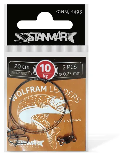 Stan-Mar Wolframové lanko 20cm 2ks - 10kg,Stan-Mar Wolframové lanko 20cm 2ks - 10kg