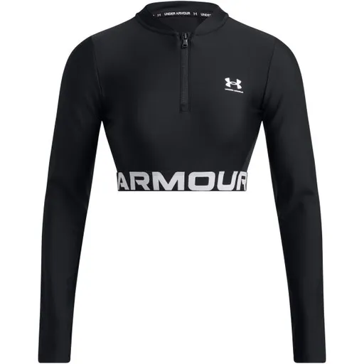 Under Armour HEATGEAR RIB Dámské tričko, černá, velikost L