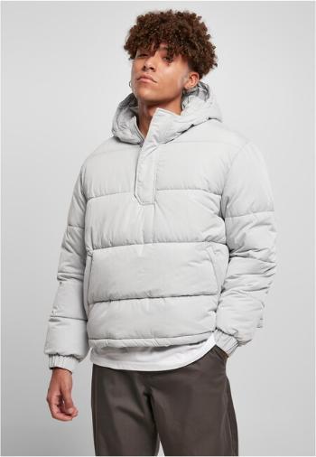 Urban Classics Hooded Cropped Pull Over Jacket lightasphalt - S