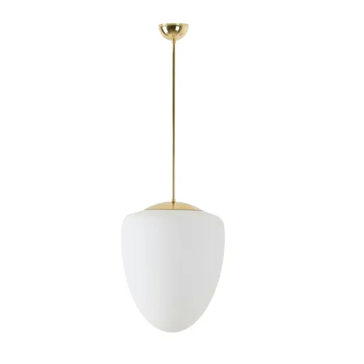 OSMONT AST60892 ASTRA P závěsné skleněné svítidlo mosaz leštěná / bílá IP40 4000 K 27W LED