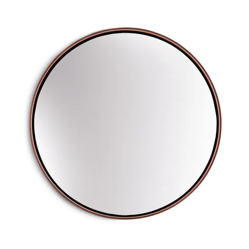 Casa Chic Fournier Nástěnné zrcadlo s kovovým rámem kulaté 58,8 x 58,8 cm