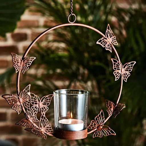 Závěsný svícen na čajové svíčky