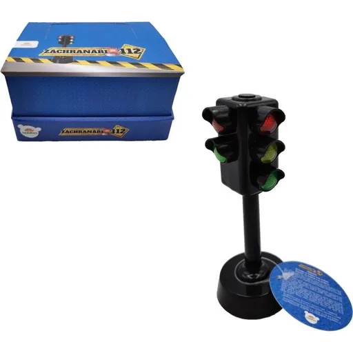 Teddies Semafor funkční 12 cm se světlem a zvukem