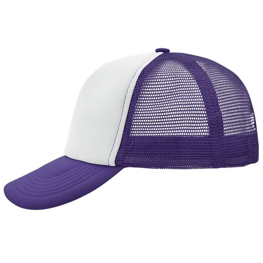 Myrtle Beach (Daiber) 5 panelová kšiltovka MB070 - Bílá / šeříková | uni