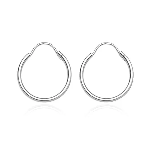 Kruhy ze stříbra 925 - hladký, lesklý povrch, 20 mm