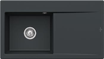 VILLEROY & BOCH VILLEROY & BOCH - Keramický drez Villeroy &amp; Boch Subway Style 50, 335201R7, Pure Black 335201R7