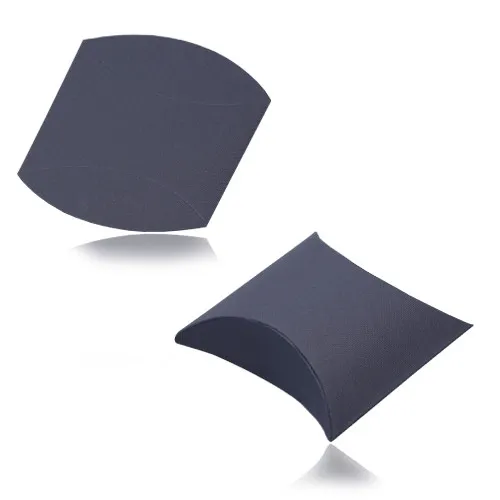 Dárková krabička z papíru - modrá barva, strukturovaný povrch, pukačka