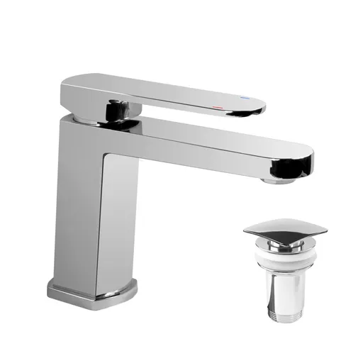 Mereo Umyvadlová stojánková baterie, Mada,  s clic-clac CH02, chrom CBQ10101MC