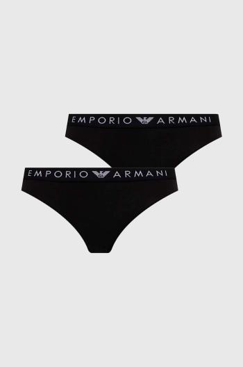 Kalhotky Emporio Armani Underwear 2-pack černá barva, 163334 4F227