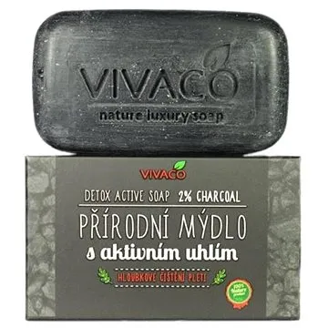 VIVACO Přírodní mýdlo s aktivním uhlím 100 g (8595635206528)