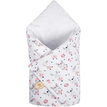 Maceshka Zavinovačka tisk Zajíčci baletky, bílý podklad (621)