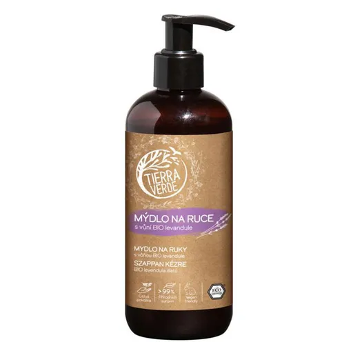 Tierra Verde tekuté mýdlo na ruce s vůní BIO levandule 290 ml