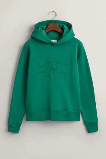 MIKINA GANT TONAL AS HOODIE WILD GREEN