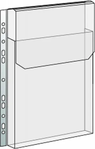 Obal 237x305x0,7mm na katalogy kapsa s klopou čirý eurozávěs 165mic 10ks