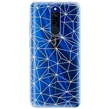 iSaprio Abstract Triangles 03 - white pro Xiaomi Redmi 8 (trian03w-TPU2-Rmi8)