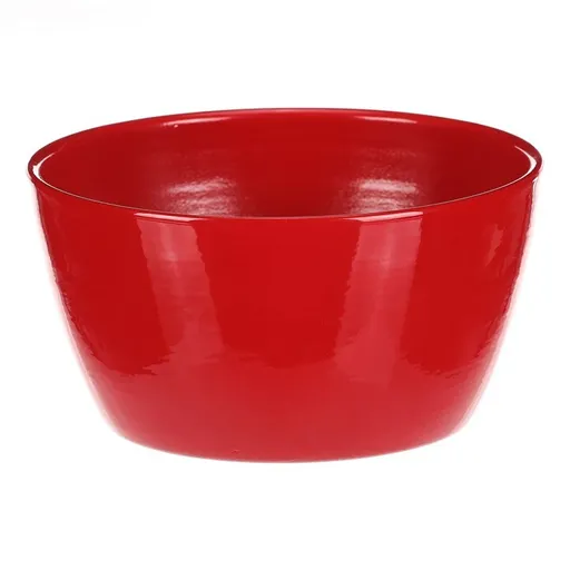 Keramický obal na květiny Terakota, pr. 15 cm, červená