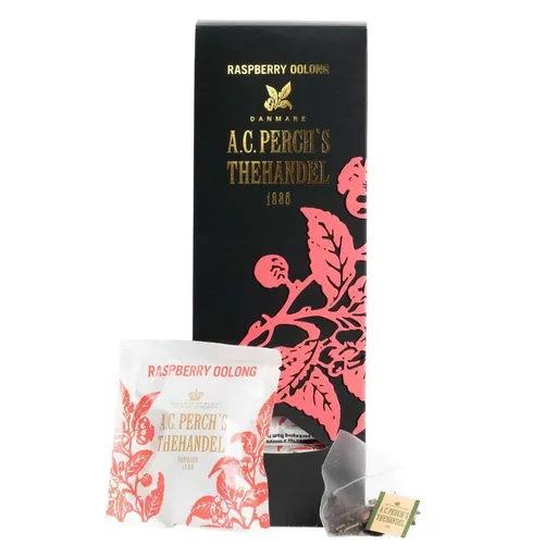 Oolong čaj RASPBERRY OOLONG, 25 čajových sáčků, A.C. Perch's Thehandel