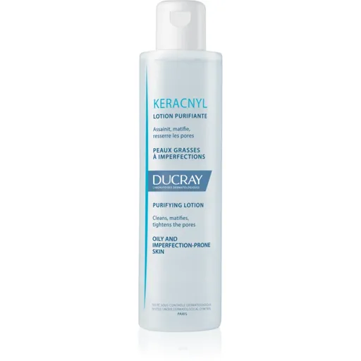 Ducray Keracnyl čisticí voda pro mastnou a problematickou pleť 200 ml