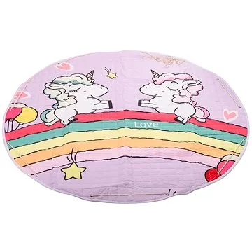KIK Bavlněná hrací deka jednorožec 144 cm (11463)