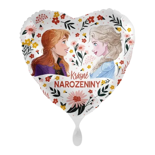 Premioloon Fóliový balón - Krásné narozeniny Elsa a Anna