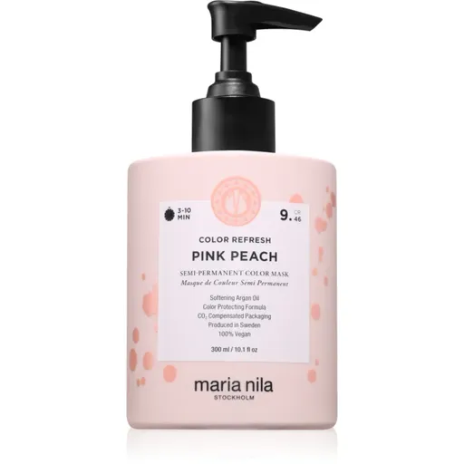 Maria Nila Colour Refresh jemná vyživující maska bez permanentních barevných pigmentů odstín Pink Peach 9.46 300 ml