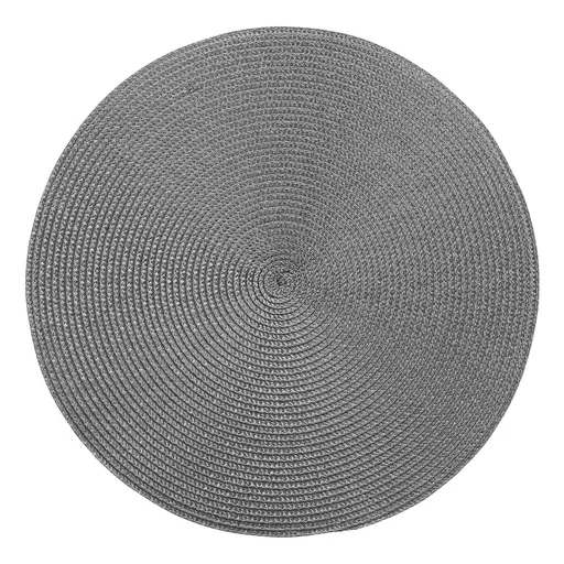 AMBIENTE Prostírání kulaté 38 cm - tm. šedá