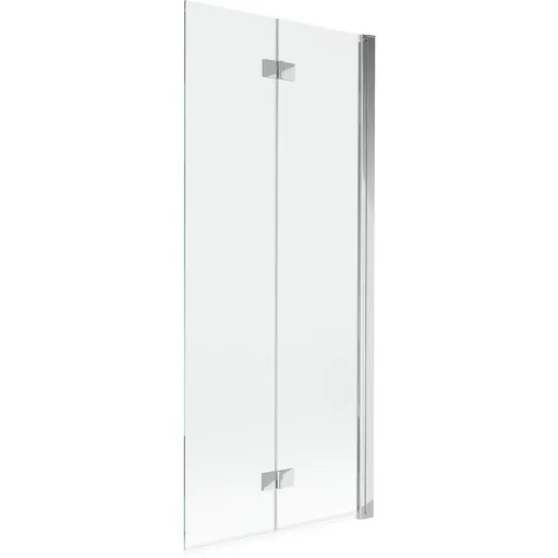 MEXEN MIST vanová zástěna 80x150 cm 6mm 2-s, chrom, čirá, pravá 8A9-080-002-01-00-P