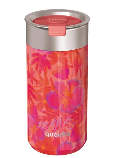 Termohrnek se sítkem Boost, 400ml, Quokka, coral garden