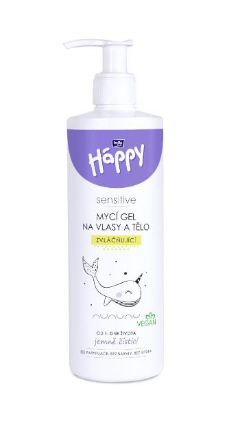 Bella Baby Happy sensitive mycí gel na vlasy a tělo 400 ml