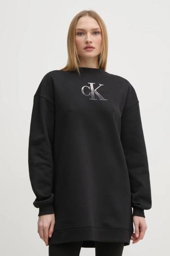 Šaty Calvin Klein Jeans černá barva, mini, oversize, J20J224834