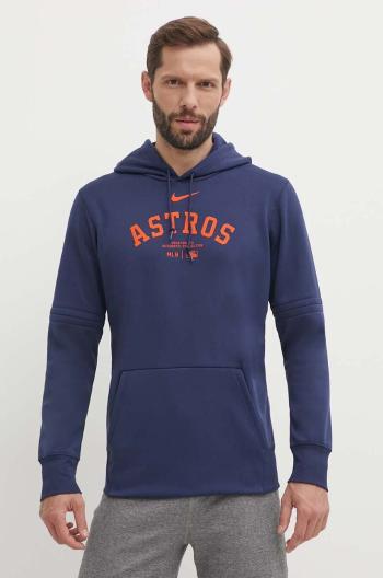 Mikina Nike Houston Astros pánská, tmavomodrá barva, s kapucí, s potiskem