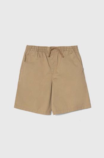 Dětské kraťasy Vans RANGE ELASTIC WAIST SHORT II BOYS hnědá barva, nastavitelný pas