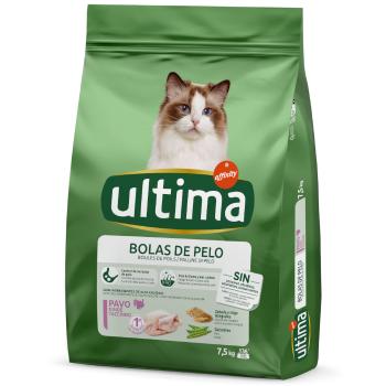 7,5kg Ultima Cat Hairball pulyka száraz macskatáp