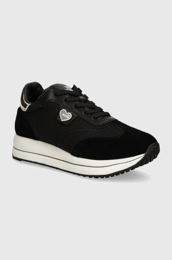 Sneakers boty Love Moschino černá barva, JA15234G1LIL500A