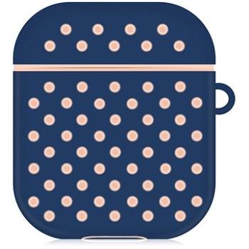 AlzaGuard Silicon Polkadot Case pro AirPods 1. a 2. generace modro růžové (AGD-ACP1LP)