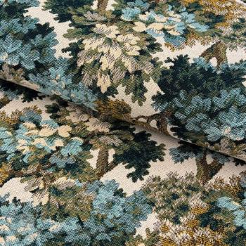 Dekoračná látka jacquard Aubusson emeraude