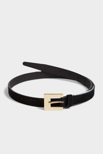 OPASEK GANT SLIM SUEDE BELT BLACK