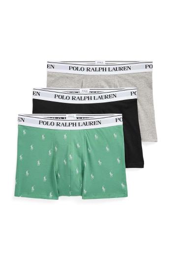 Boxerky Polo Ralph Lauren 3-pack pánské, šedá barva, 714830299